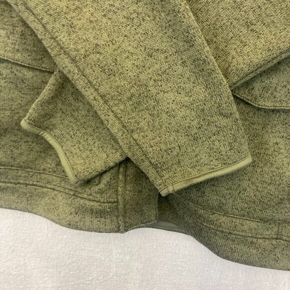 Eddie Bauer Heathered Green Zip Up Sweater Jacket Womens 2XL Fleece Lined Pocket - Picture 12 of 16